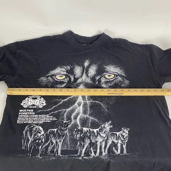 Darc Sport Wolves Eyes Of The Storm Premium Large T’Shirt Black - Picture 5 of 9